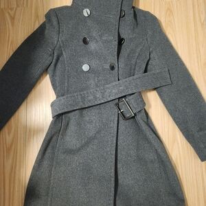 Aritzia Charcoal Pea Coat
